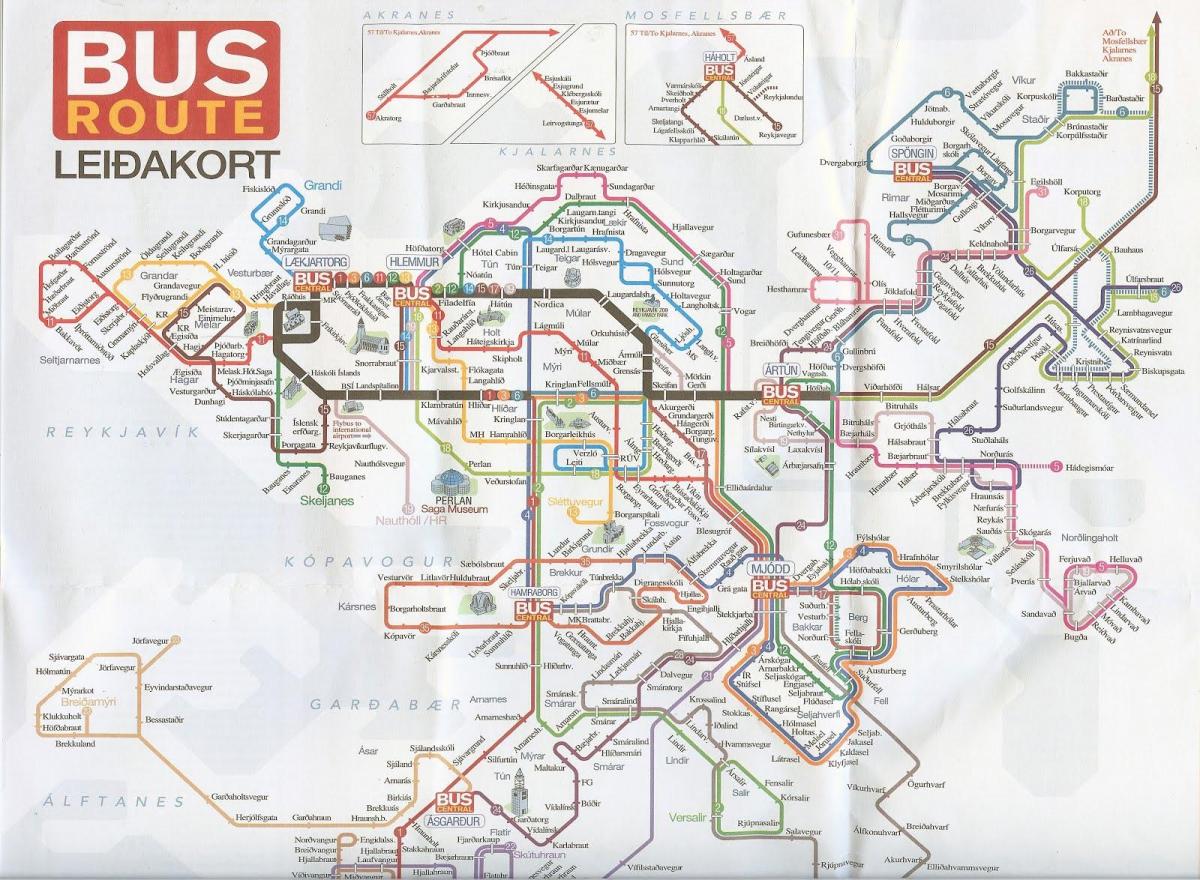 Sevilla bus route kaart